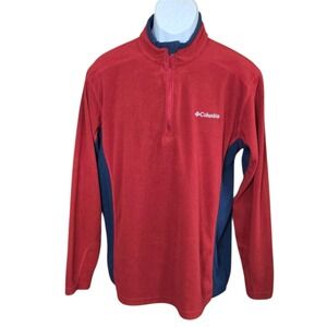 Columbia Mens Klamath Range II Fleece Half Zip Pullover Size Medium Cozy‎ Hiking